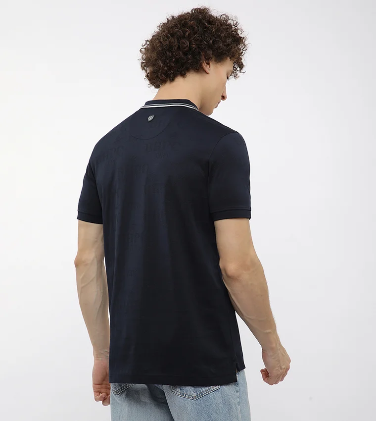 Beverly Hills Polo Club BHPC self jacquard polo